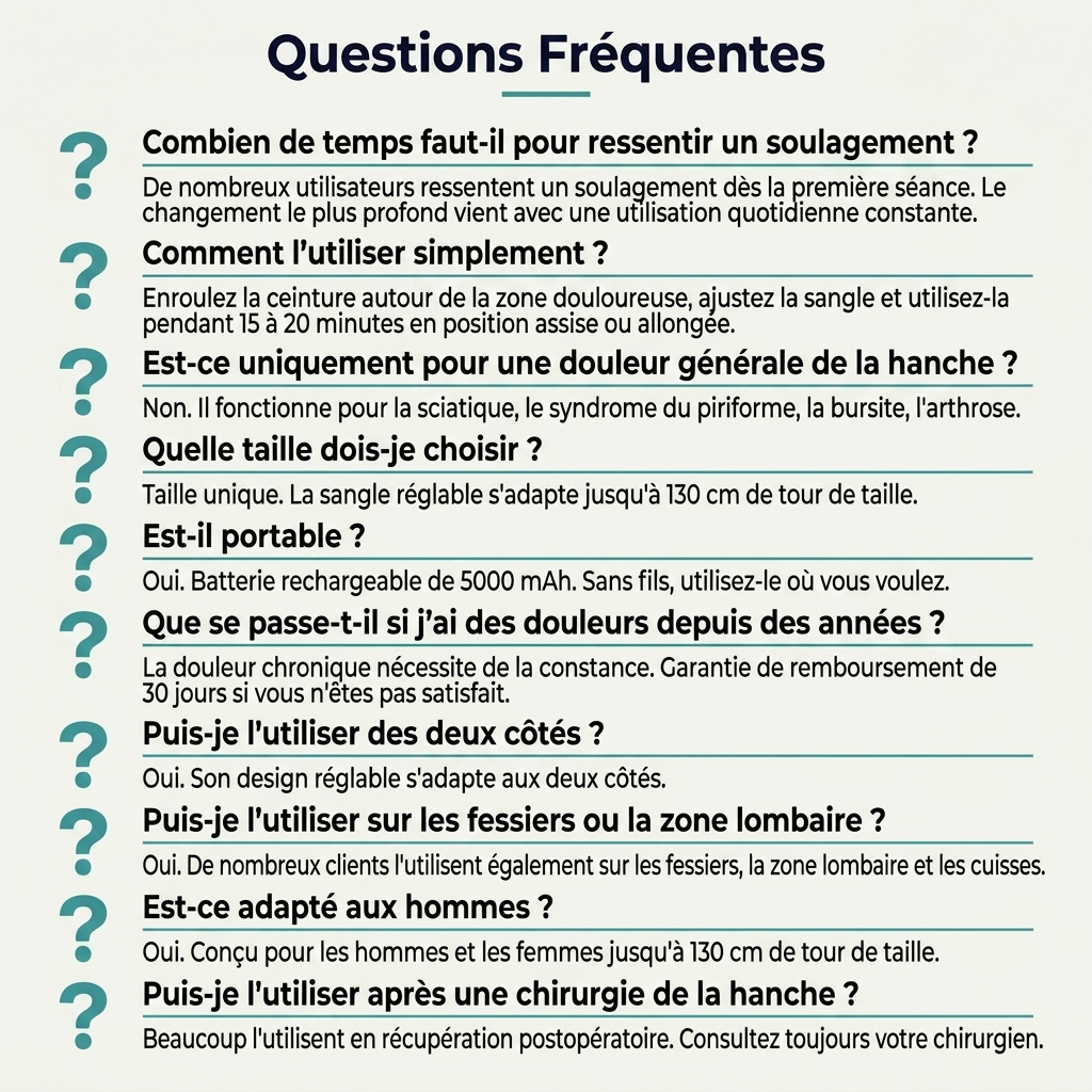 Ceinture de Thérapie de Hanche 4 en 1