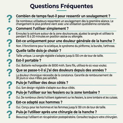 Ceinture de Thérapie de Hanche 4 en 1